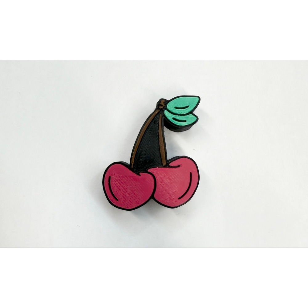 3D Cherry Strawtopper